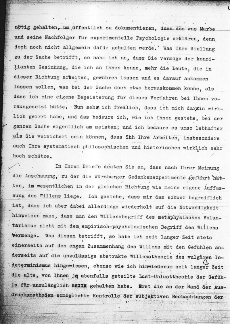 Brief an O. Külpe, 1907, Seite 2