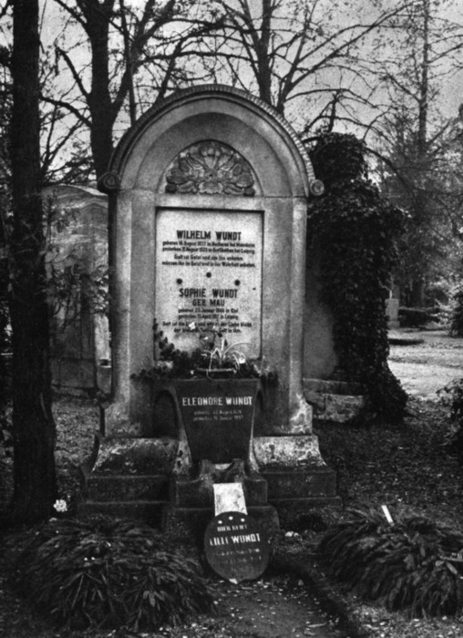 Wilhelm Wundts Grab auf dem Südfriedhof in Leipzig, Foto, nicht näher datiert